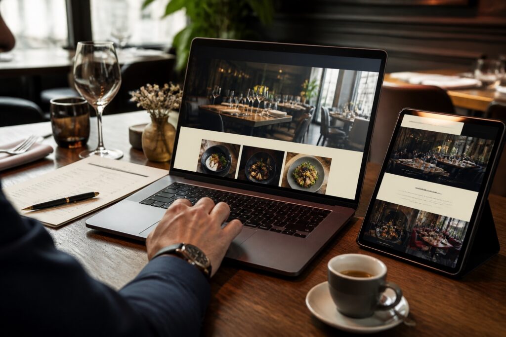 Site internet pour restaurant